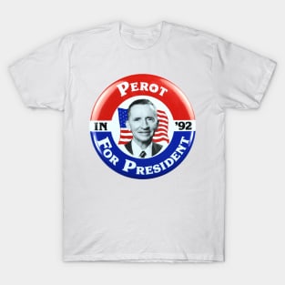 Ross Perot 1992 Presidential Campaign Button T-Shirt